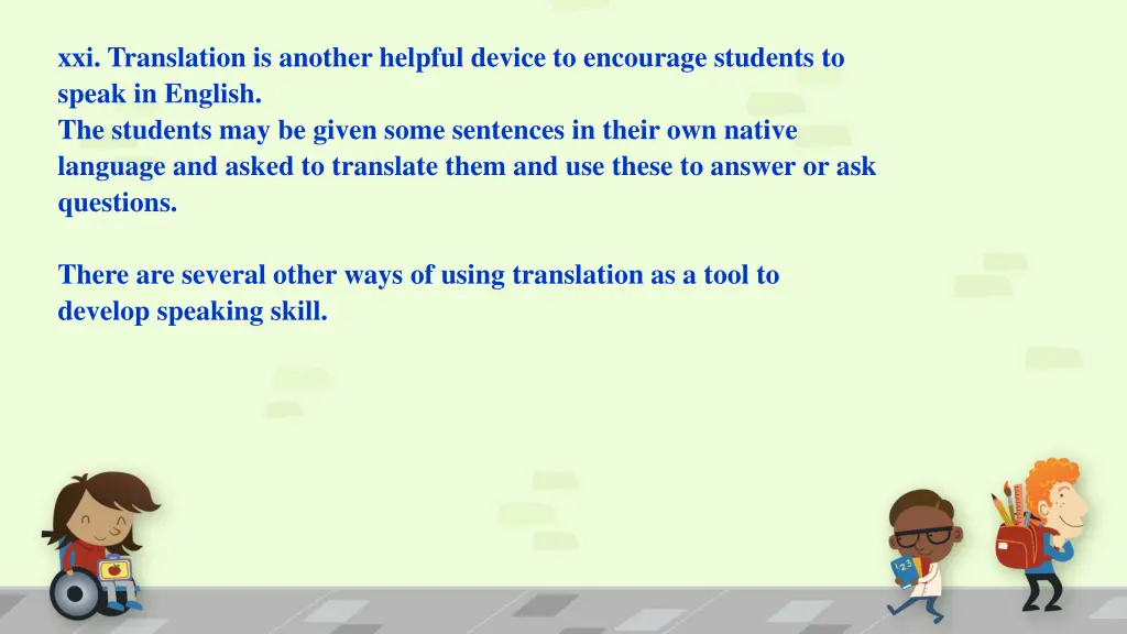 xxi translation is another helpful device