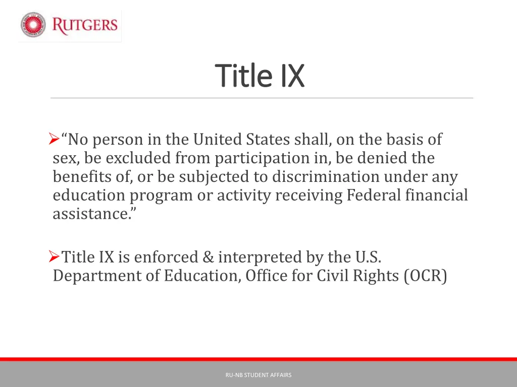 title ix title ix