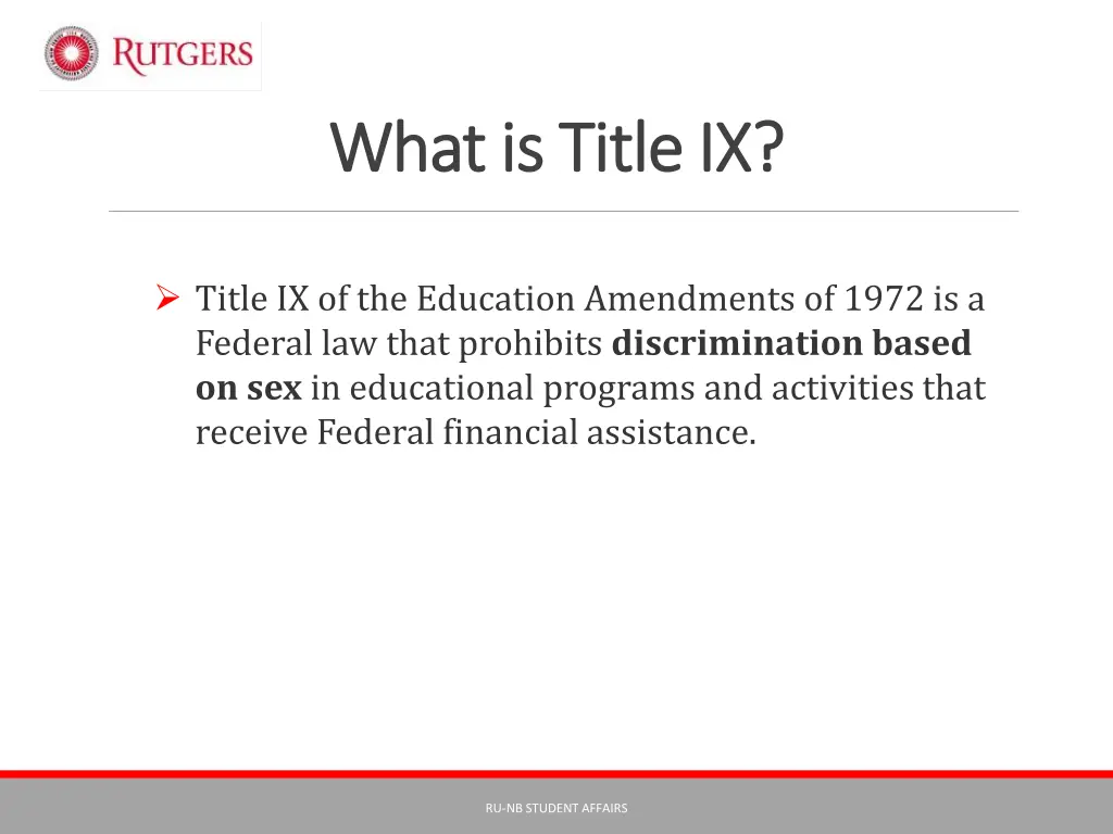 what is title ix what is title ix