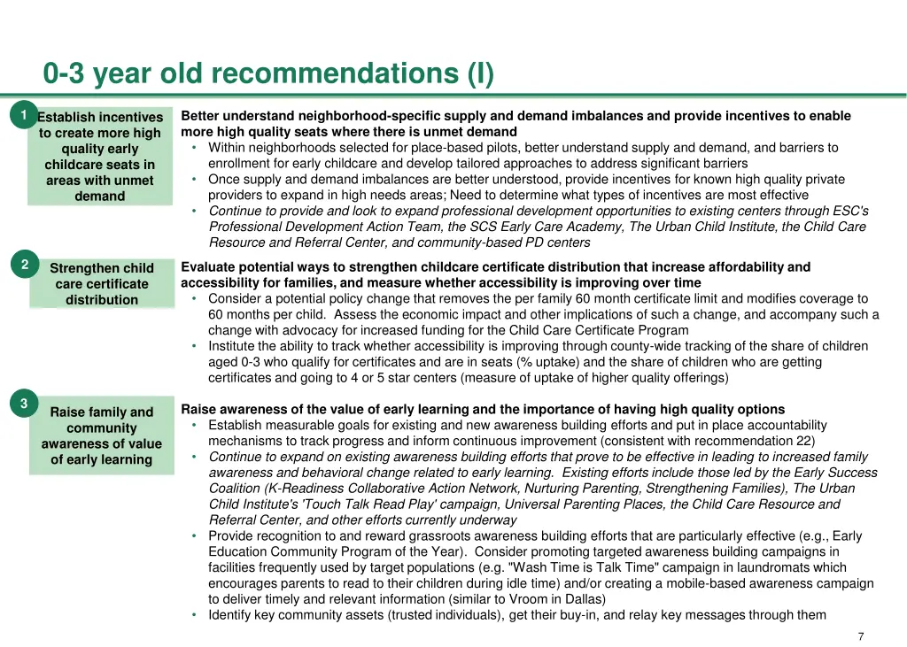 0 3 year old recommendations i