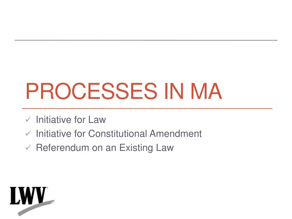 processes in ma