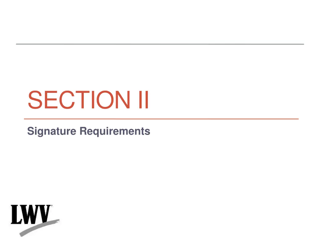 section ii