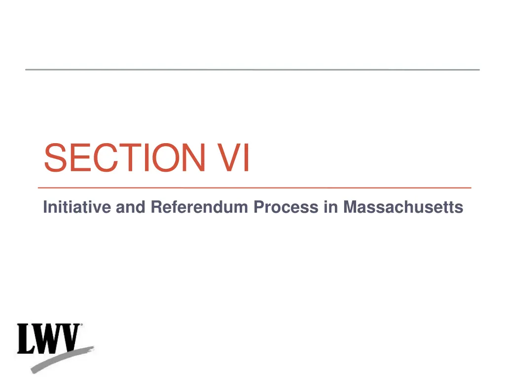 section vi