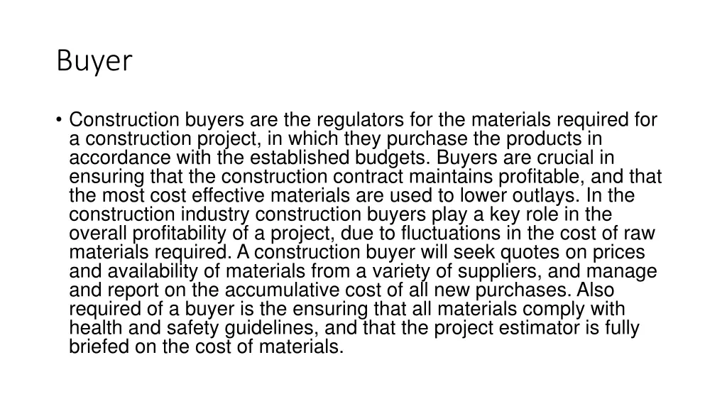 buyer