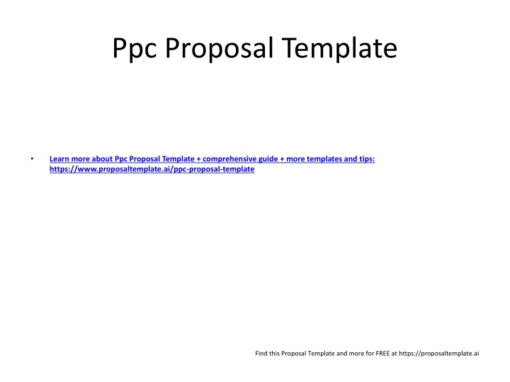 ppc proposal template
