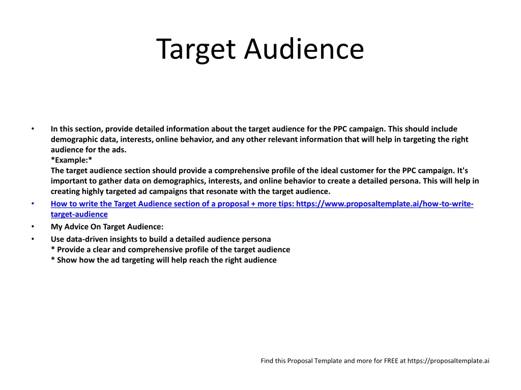 target audience