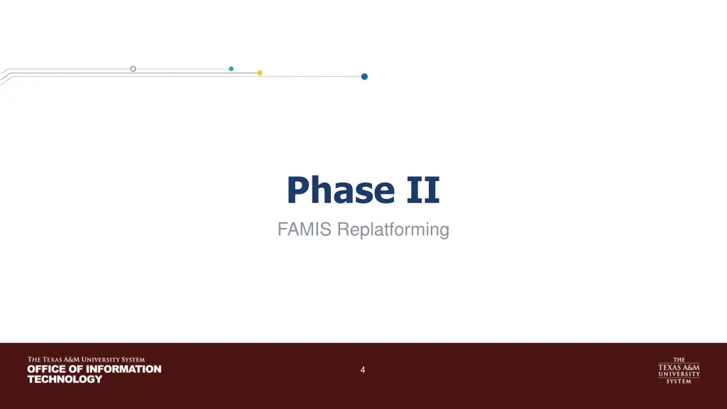 phase ii famis replatforming