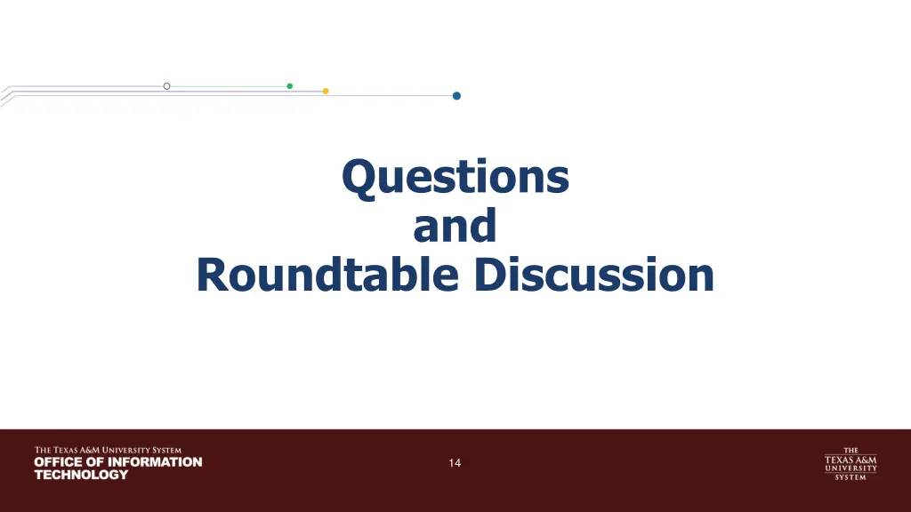 questions and
