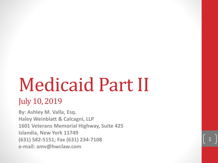 medicaid part ii july 10 2019