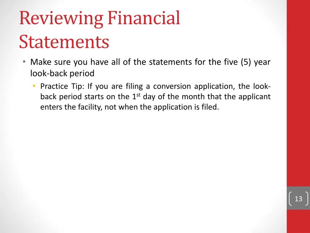 reviewing financial statements make sure you have