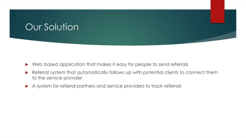 our solution