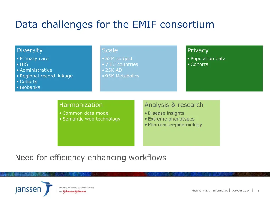 data challenges for the emif consortium