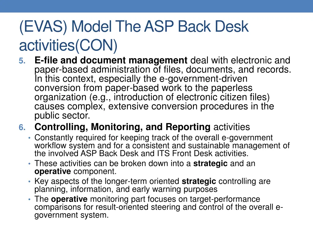 evas model the asp back desk activities 2