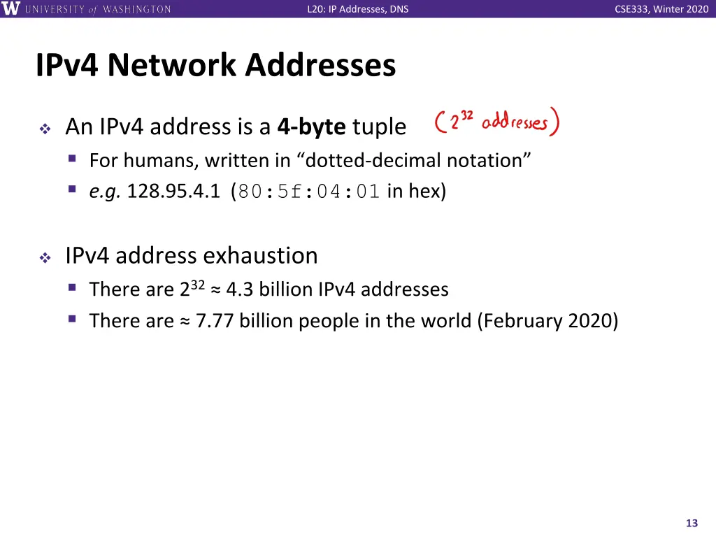 l20 ip addresses dns 12
