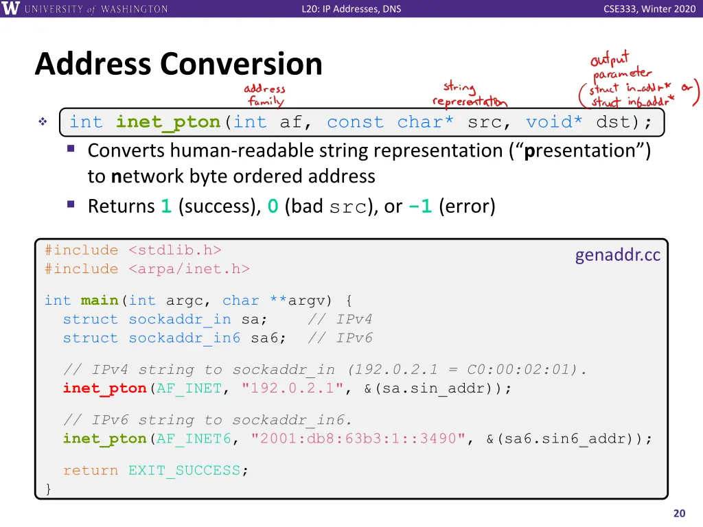 l20 ip addresses dns 19