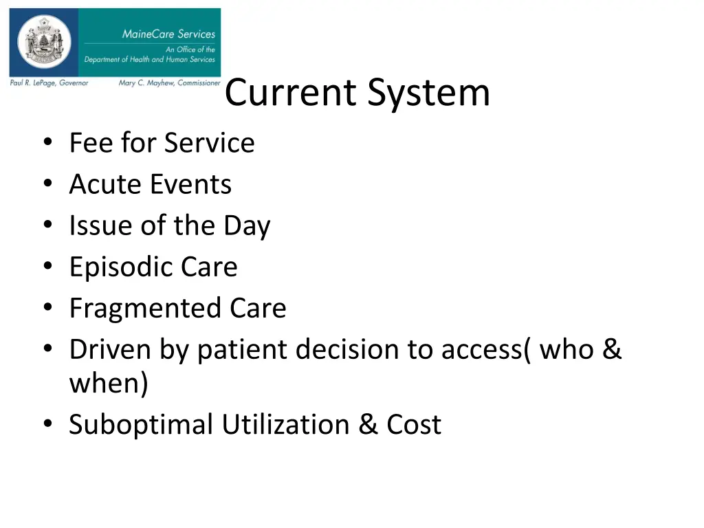 current system