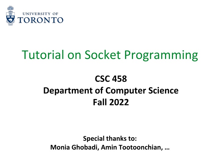 tutorial on socket programming