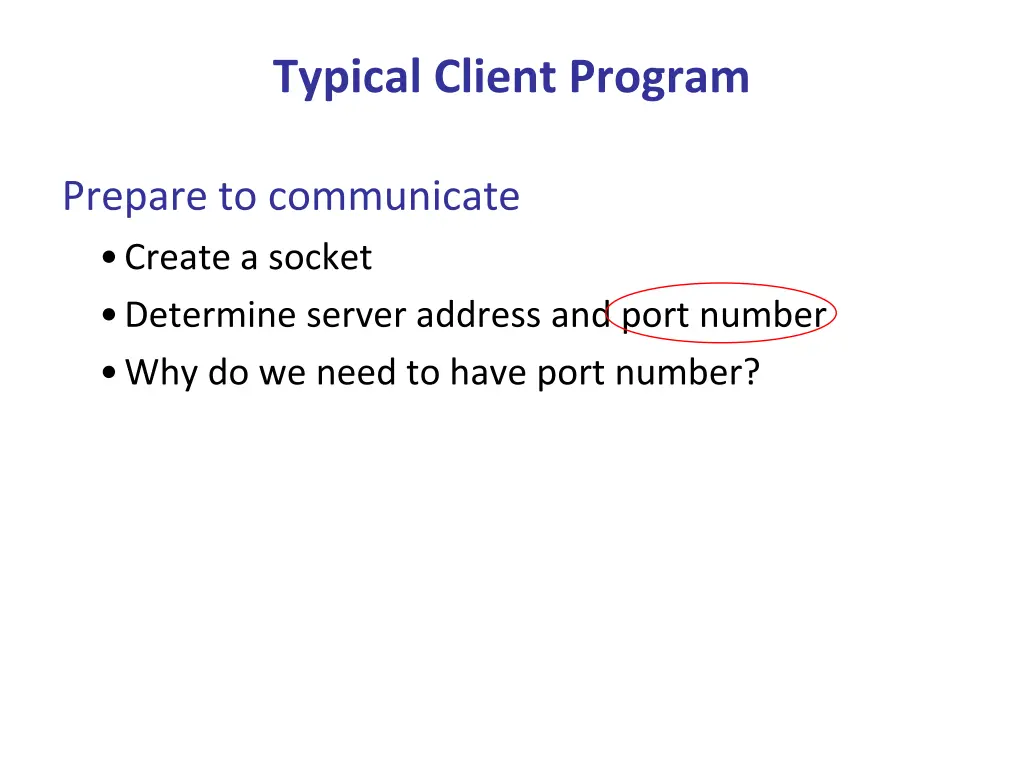 typical client program