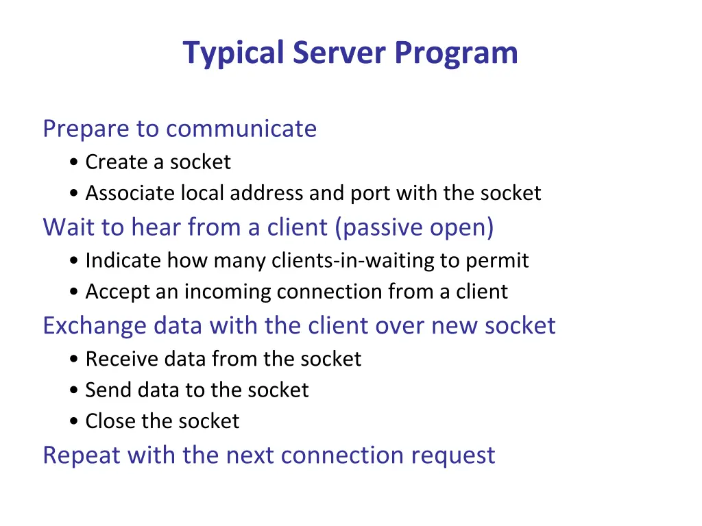 typical server program