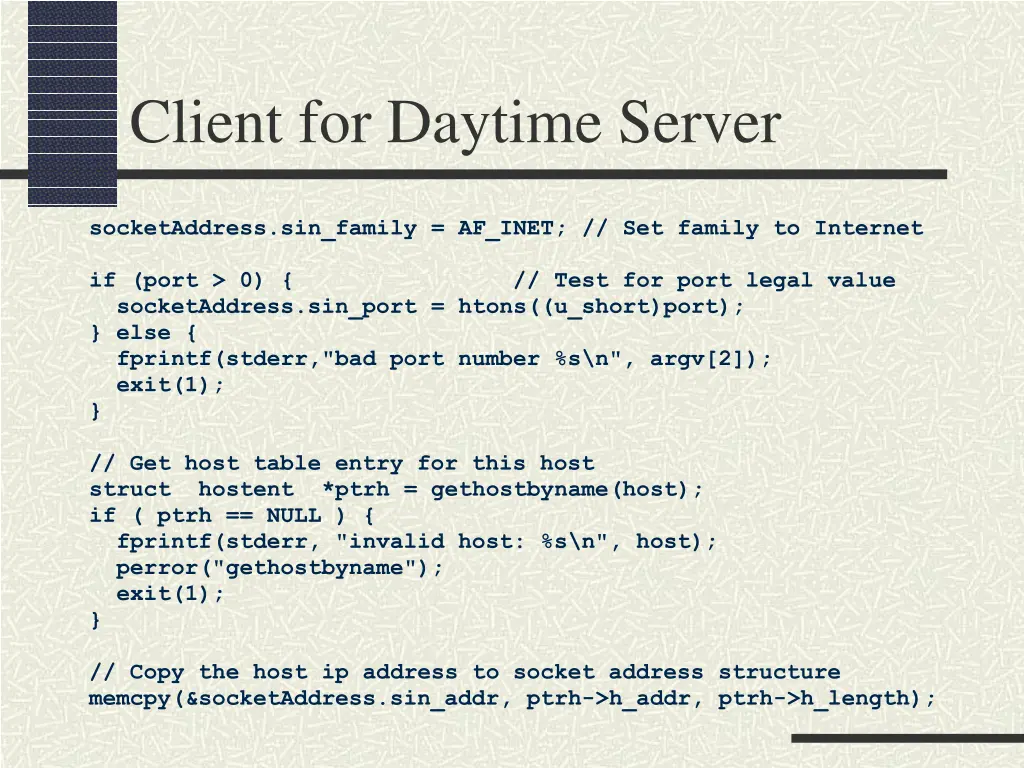client for daytime server 3