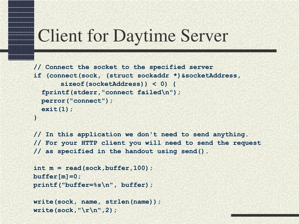 client for daytime server 5