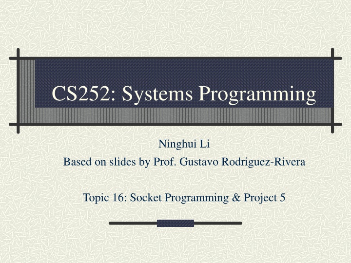 cs252 systems programming