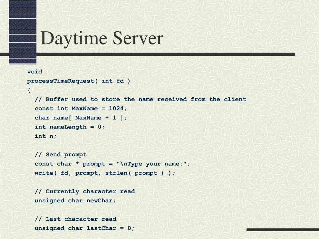 daytime server 6