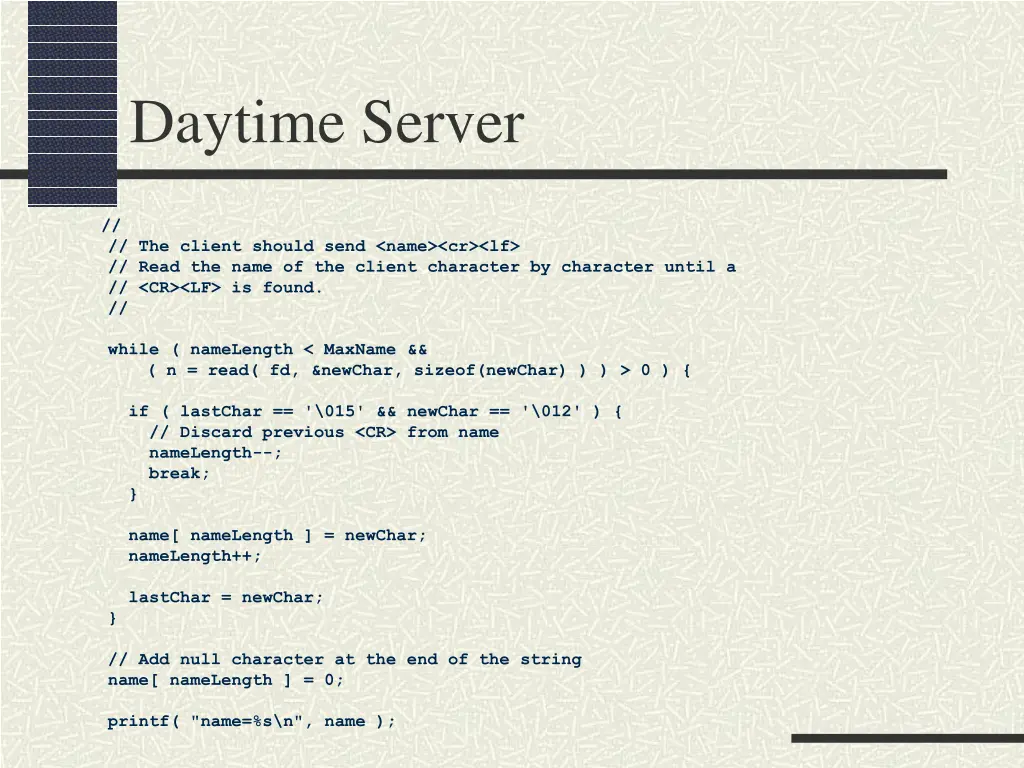 daytime server 7