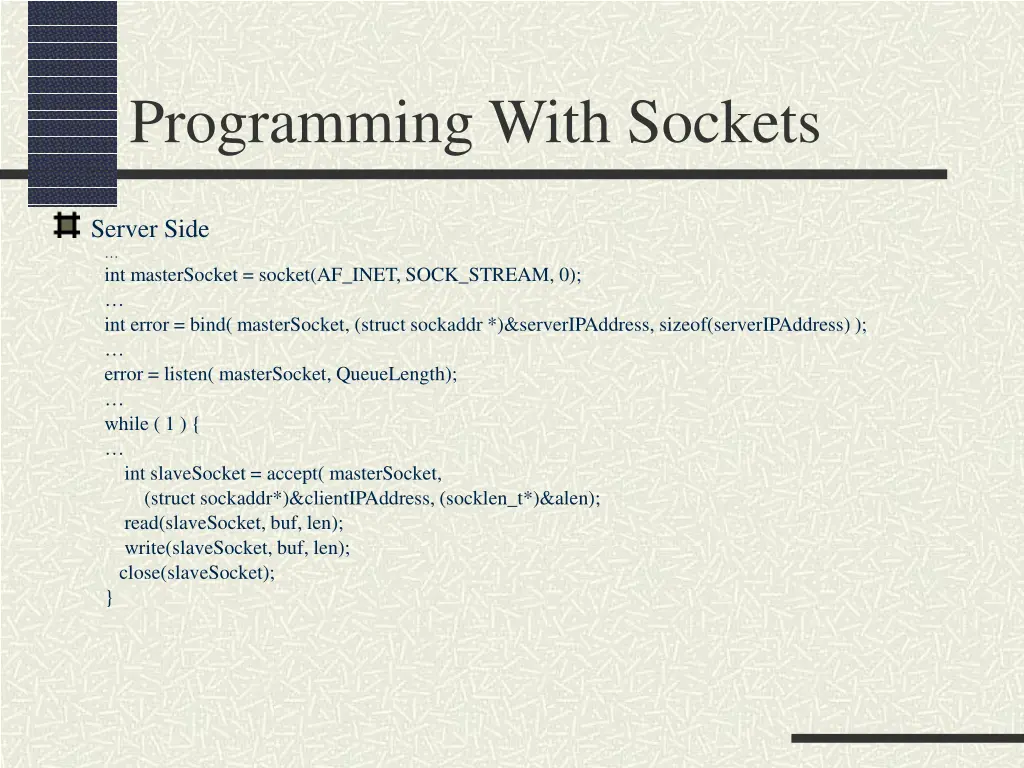 programming with sockets 1