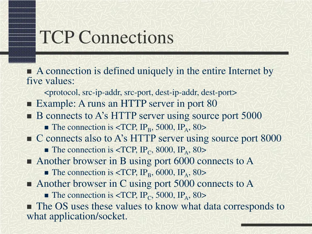 tcp connections