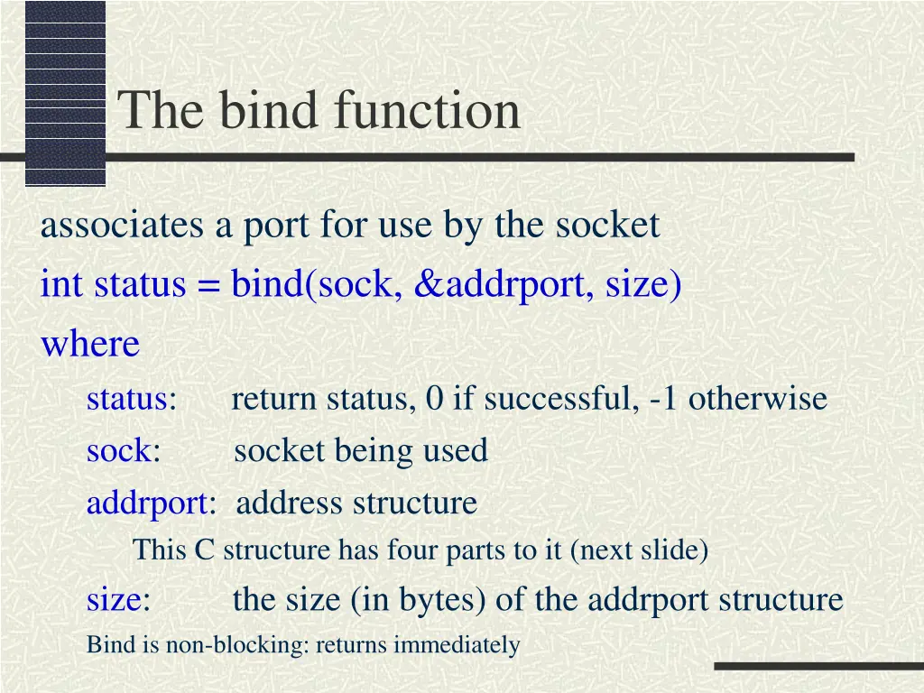 the bind function
