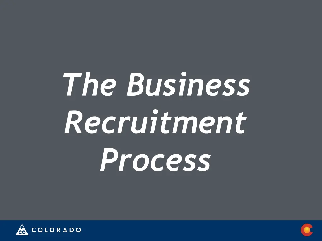 the business recruitment process