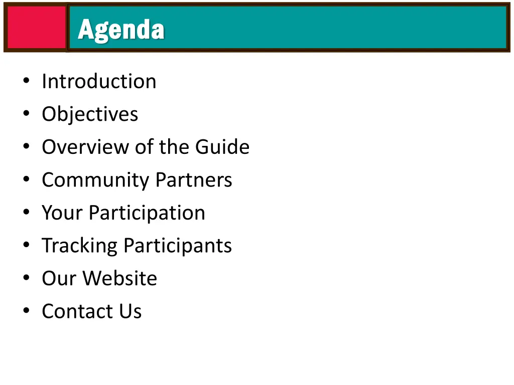 agenda agenda