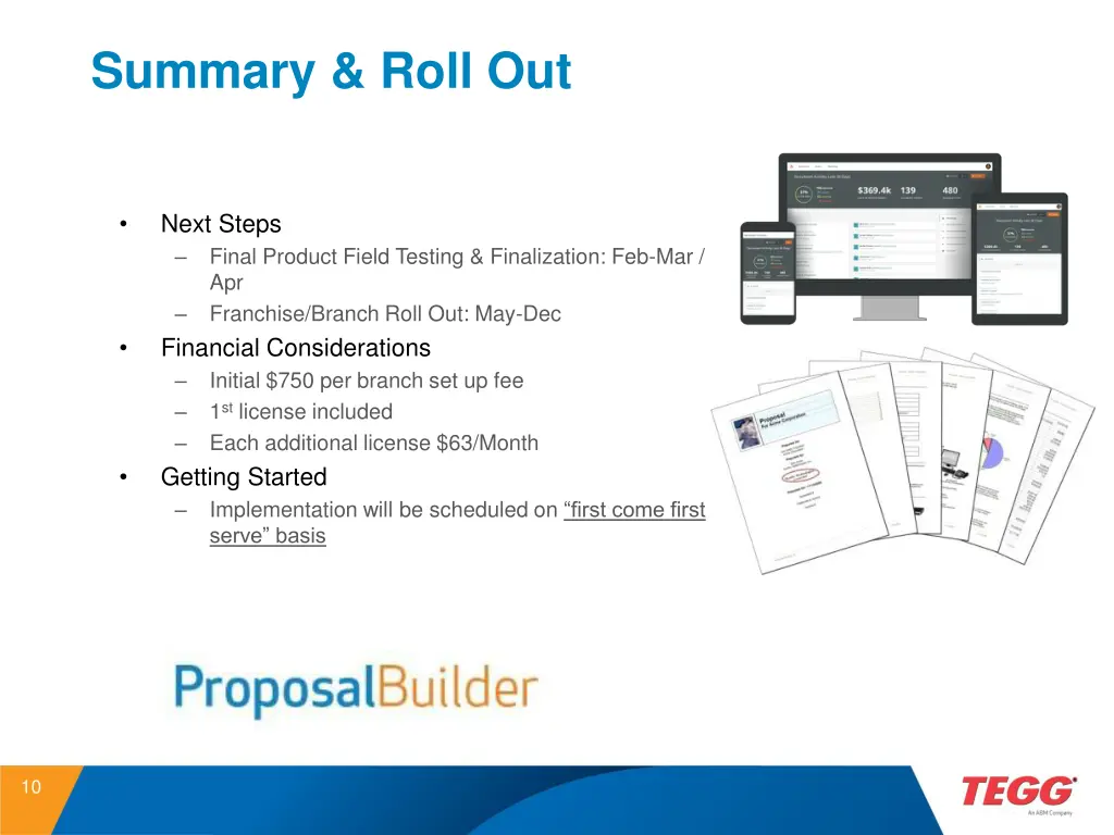 summary roll out