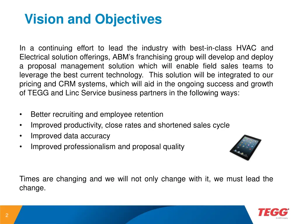 vision and objectives