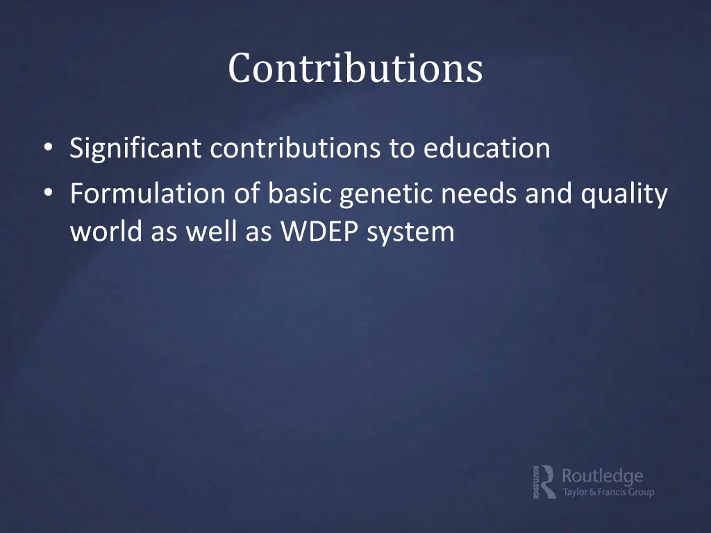 contributions