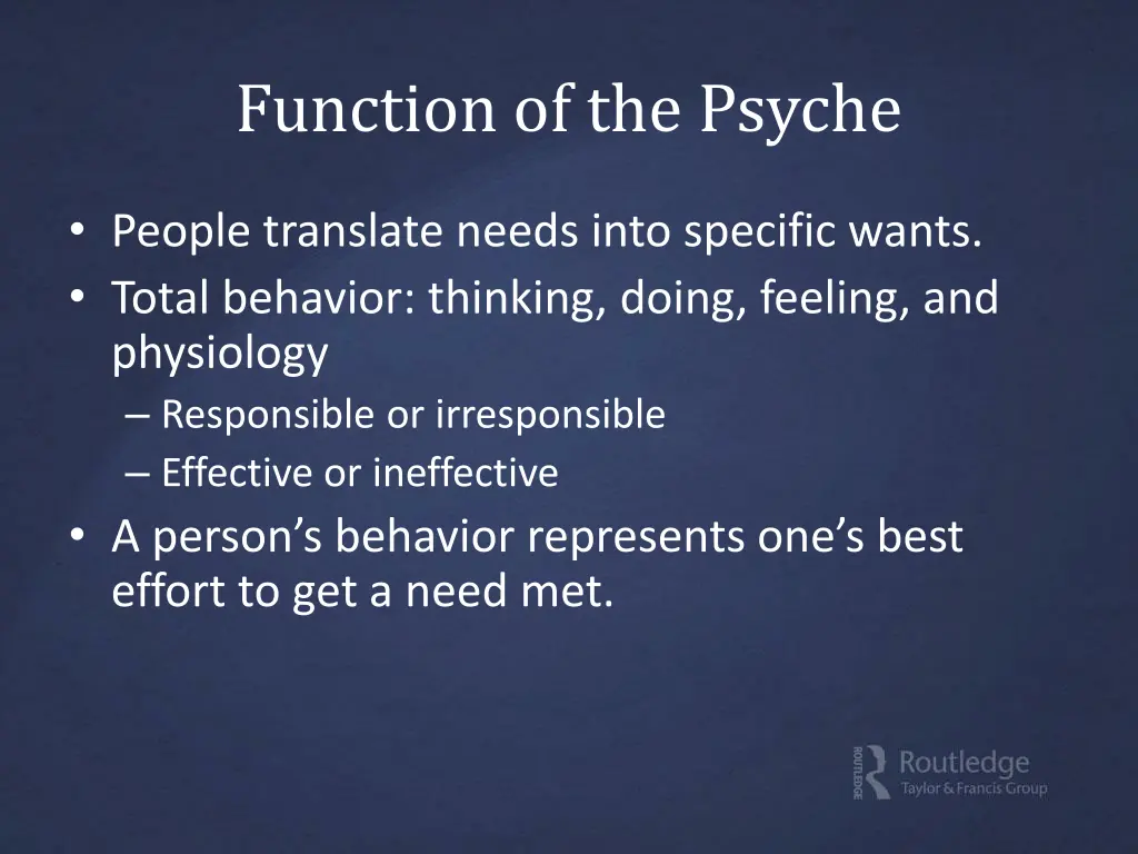 function of the psyche 1