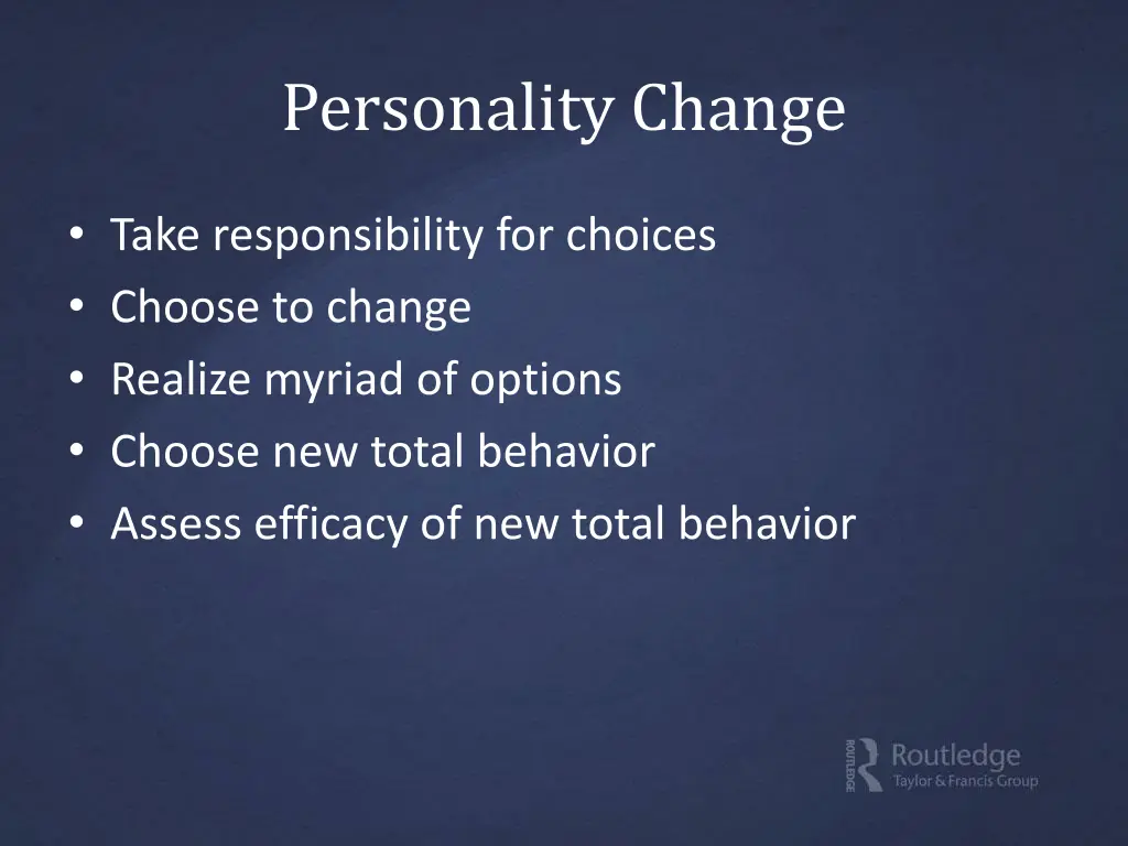 personality change