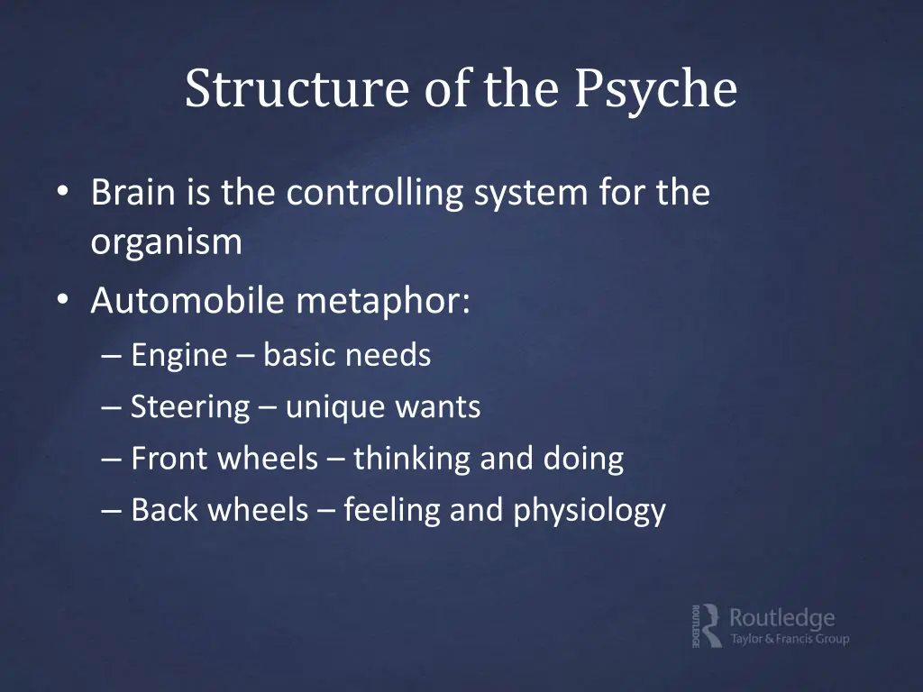 structure of the psyche