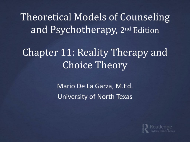 theoretical models of counseling