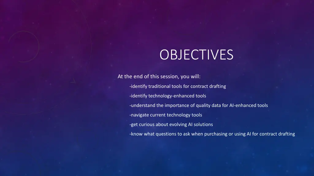 objectives