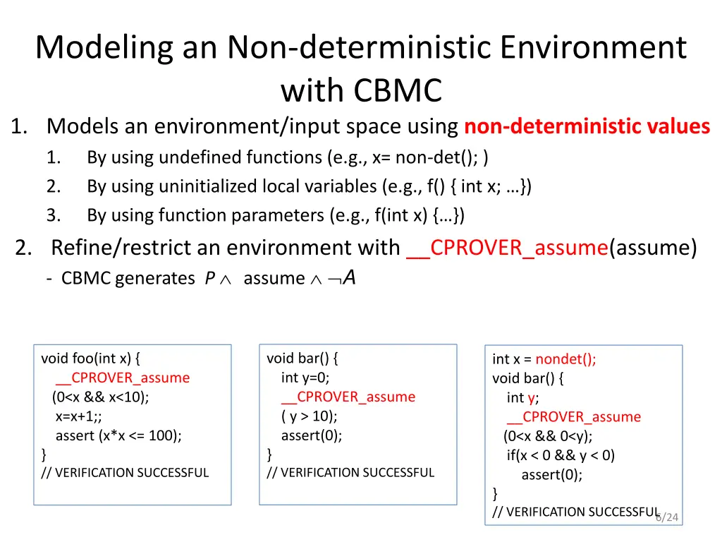 modeling an non deterministic environment with