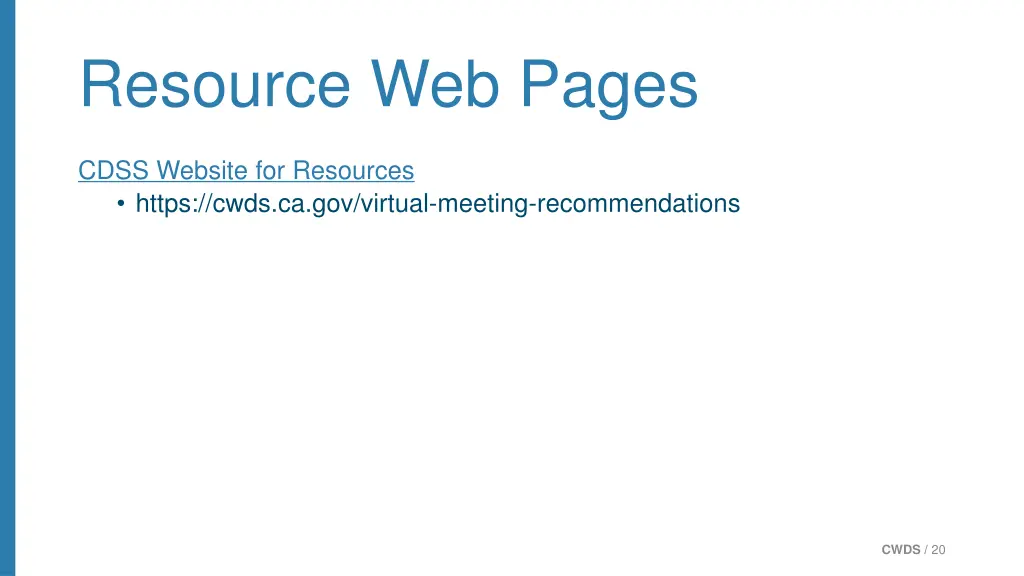 resource web pages