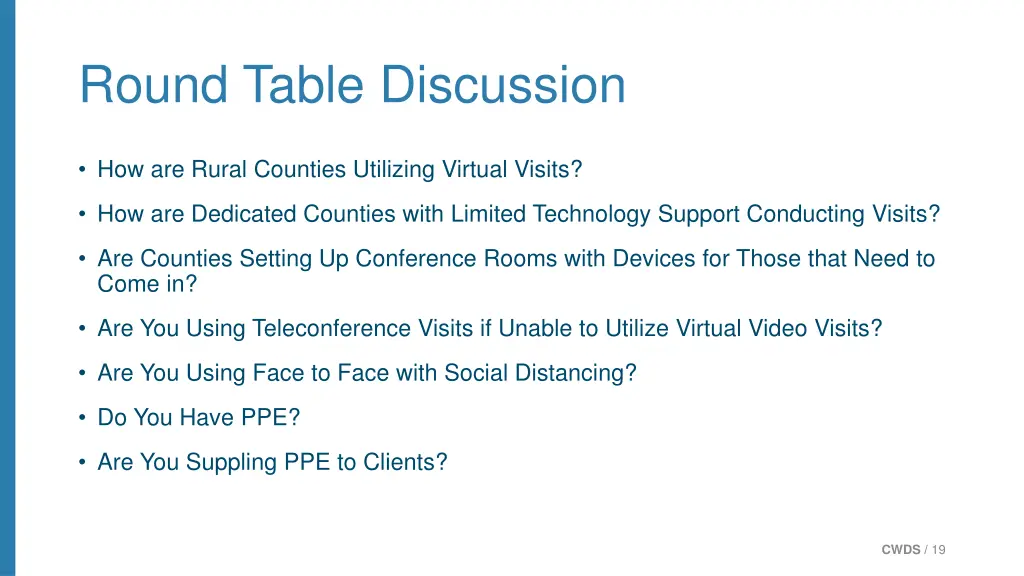 round table discussion