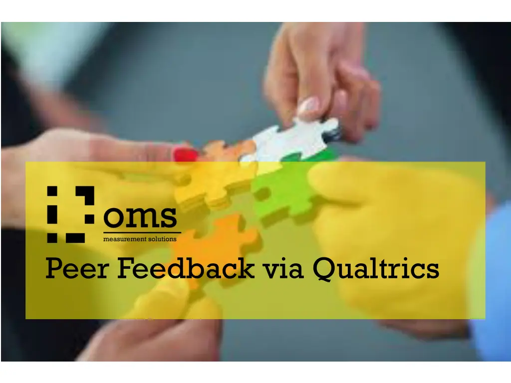 peer feedback via qualtrics