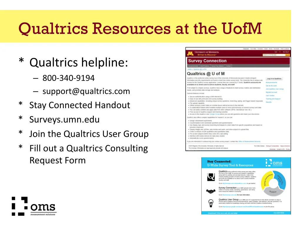 qualtrics resources at the uofm