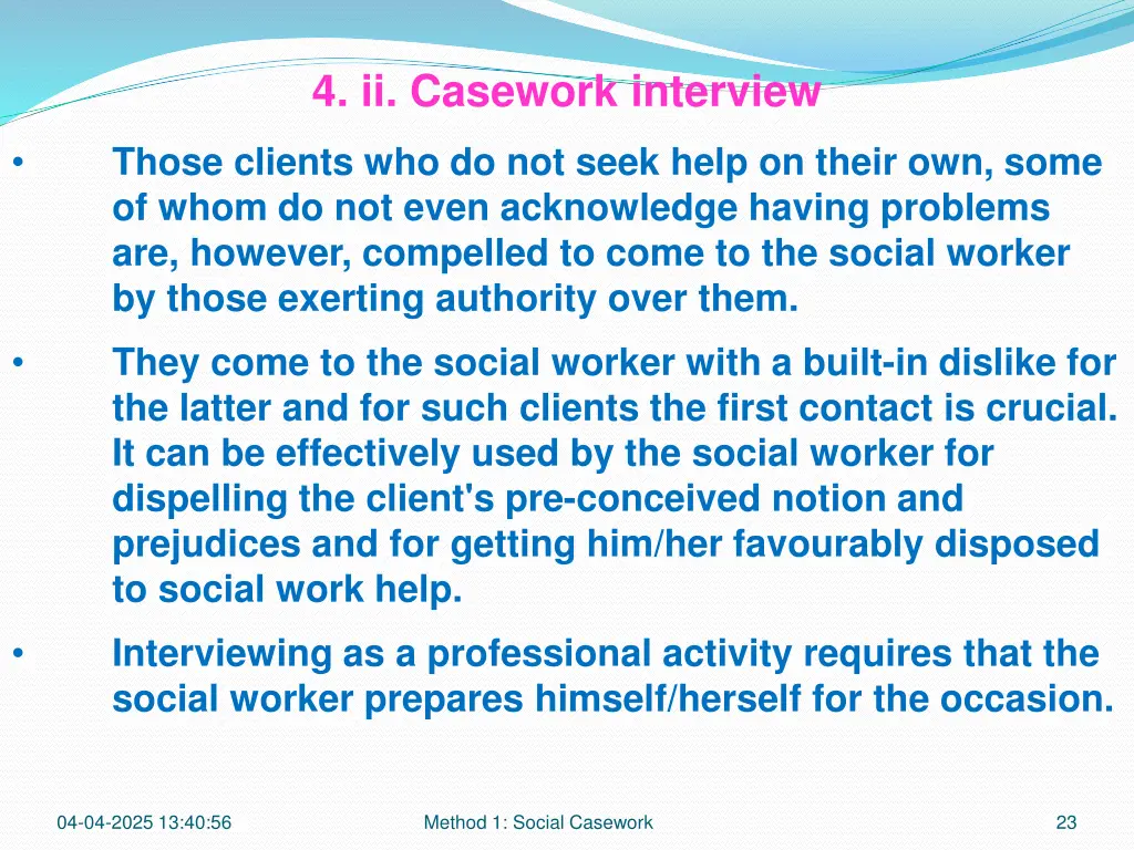 4 ii casework interview 10