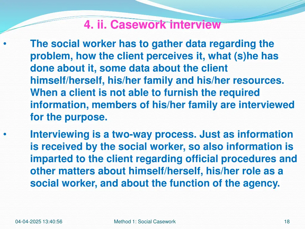 4 ii casework interview 5