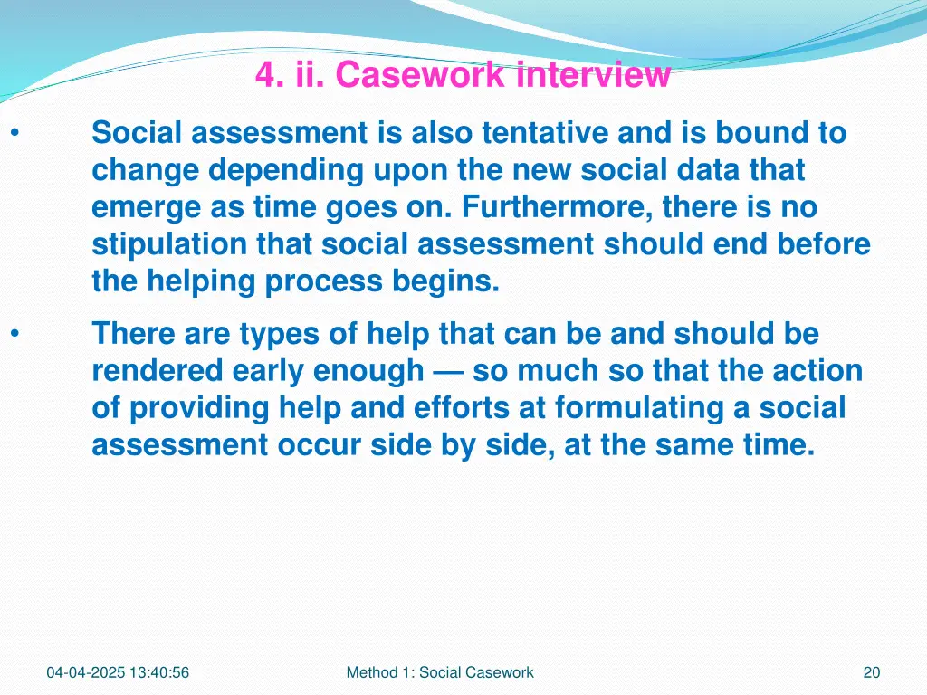 4 ii casework interview 7