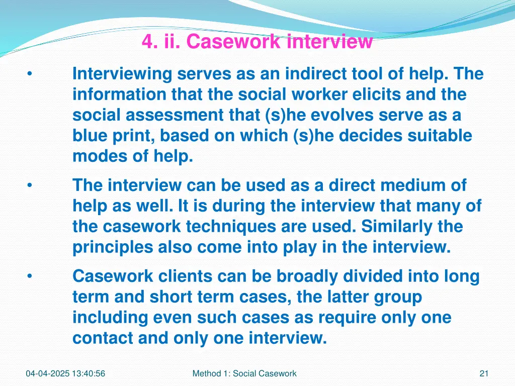 4 ii casework interview 8